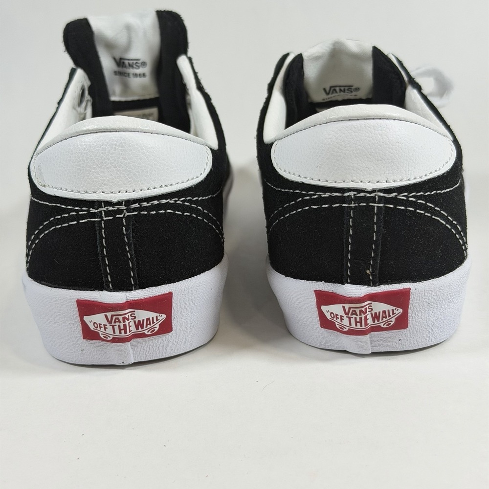 Vans Size-6.5 Womens Unisex Sport Low Skate Sneakers Shoes Black/White Retro - Picture 4 of 9